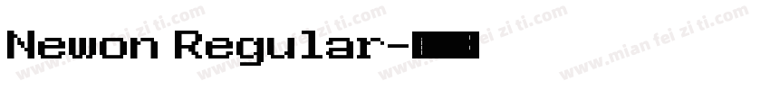 Newon Regular字体转换